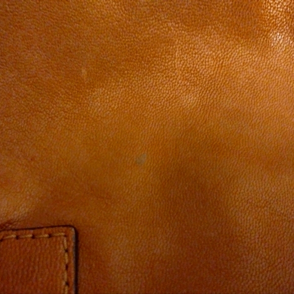 Michael Kors Cognac Leather Shoulder Bag Handbag Carmel Tan - Picture 4 of 7